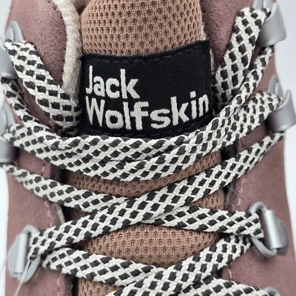 NWT Jack Wolfskin Women's Terraventure Urban Mid W Hiking Shoes, Rose/White, 5.5