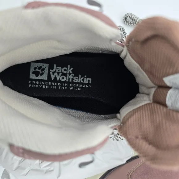 NWT Jack Wolfskin Women's Terraventure Urban Mid W Hiking Shoes, Rose/White, 5.5