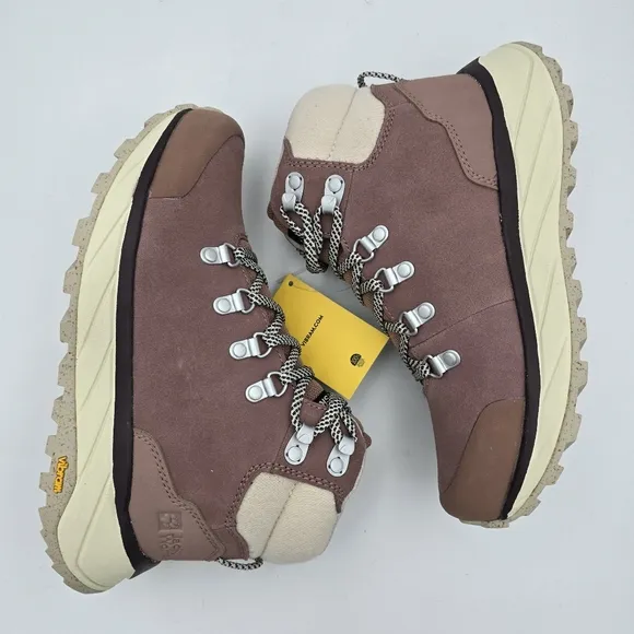 NWT Jack Wolfskin Women's Terraventure Urban Mid W Hiking Shoes, Rose/White, 5.5