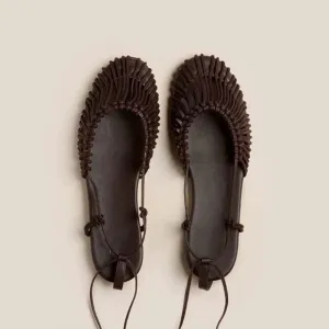 Nwt knotted leather sandals