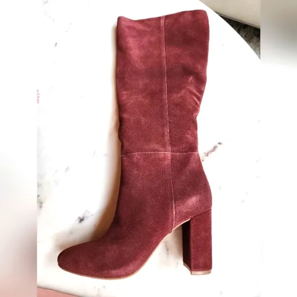 NWT Lulu's Chinese Laundry Krafty Redwood suede leather boots size 8