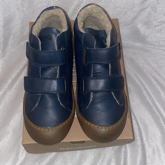 NWT NATURINO NIREZ VL Strap high-top shoes in Navy