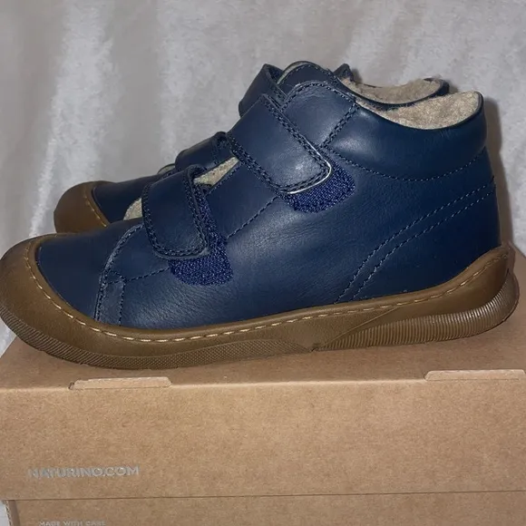 NWT NATURINO NIREZ VL Strap high-top shoes in Navy