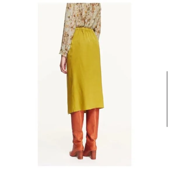 NWT Pomandere Midi Pencil Skirt Green Size 2