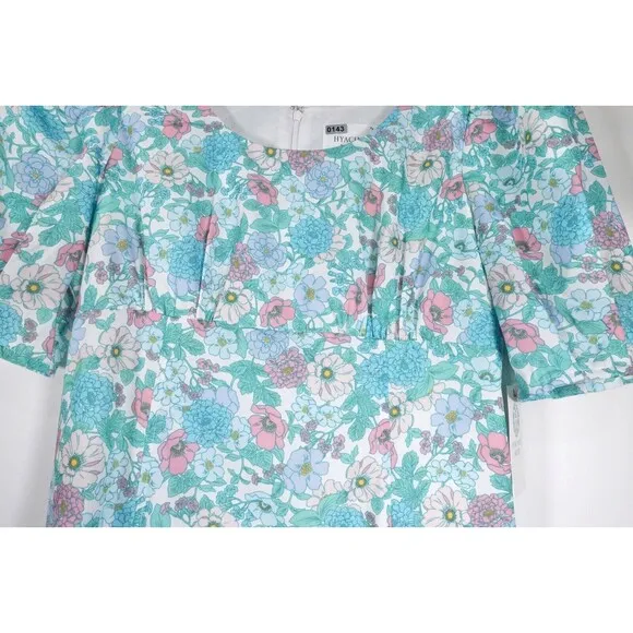 NWT Tuckernuck Hyacinth House Floral Puff Sleeve Sallie Dress Size Medium Rare
