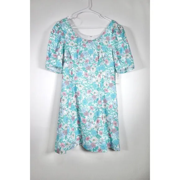 NWT Tuckernuck Hyacinth House Floral Puff Sleeve Sallie Dress Size Medium Rare