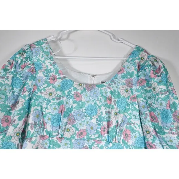 NWT Tuckernuck Hyacinth House Floral Puff Sleeve Sallie Dress Size Medium Rare