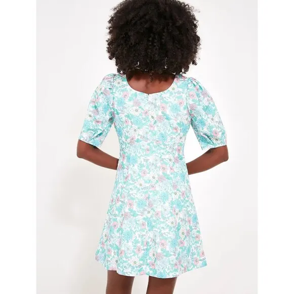NWT Tuckernuck Hyacinth House Floral Puff Sleeve Sallie Dress Size Medium Rare