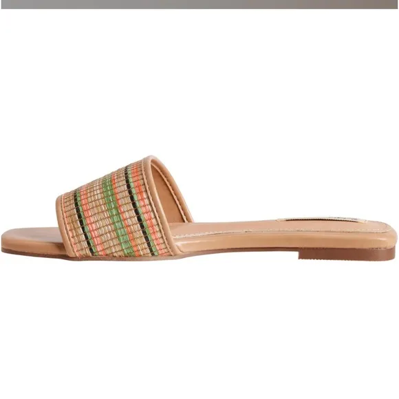 NWT VINTAGE HAVANA Finley Flat One Band Sandals