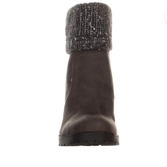 NWT Womens Circus Sam Edelman Carter Heeled Fashion Boots, Steel Grey size 6.5