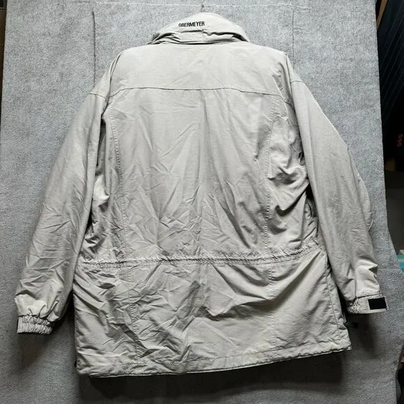 Obermeyer  Jacket Men M Beige‎ Thermo Removable Liner Heavy Winter Coat Vintage