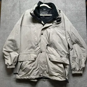 Obermeyer  Jacket Men M Beige‎ Thermo Removable Liner Heavy Winter Coat Vintage