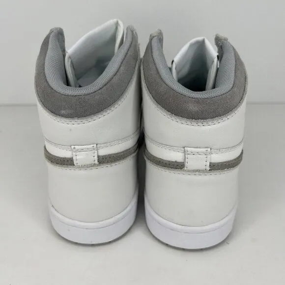 Obra Classic White and Slate Gray Lace-Up High-Top Sneakers Mens Size 8.5 Shoes