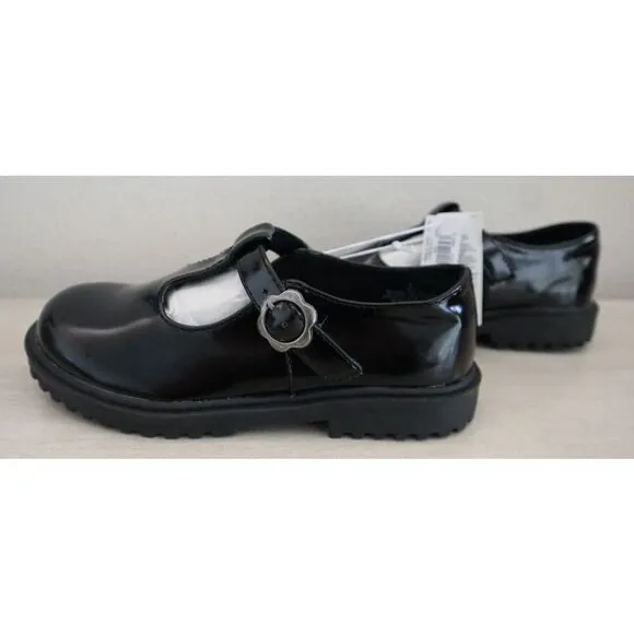 Old Navy 416676-011 Girl's Sz 1Y Black Jack Chunky Platform Mary-Jane Shoes