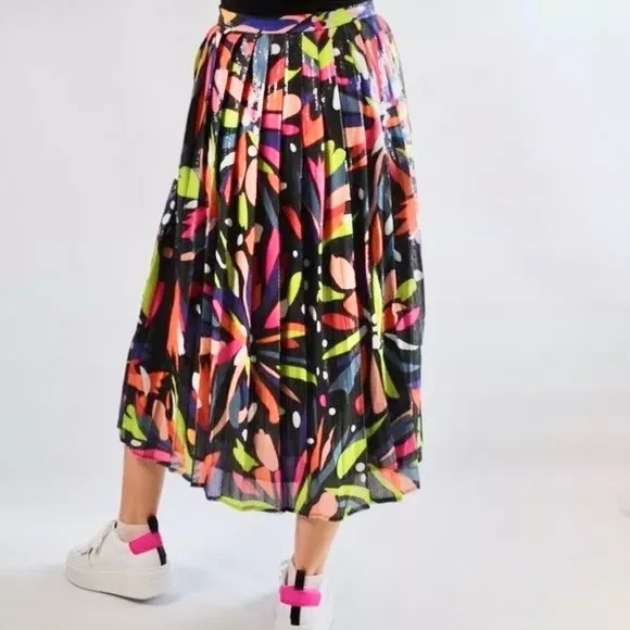 Olivia Rubin Esme Sequin Embellished Multicolor Midi Skirt 6