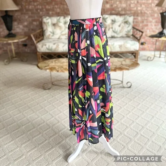 Olivia Rubin Esme Sequin Embellished Multicolor Midi Skirt 6