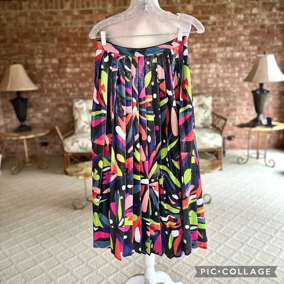 Olivia Rubin Esme Sequin Embellished Multicolor Midi Skirt 6