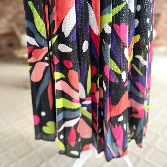 Olivia Rubin Esme Sequin Embellished Multicolor Midi Skirt 6