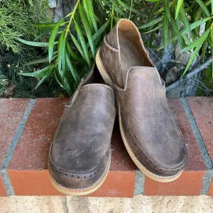 Olukai HONOLULU Nubuck Emma Howard Footbed, Aloha Style Size US 8.5 Brown