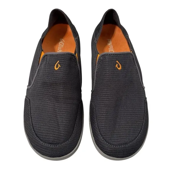 OluKai Men’s Nohea Mesh Gray Slip-On Shoes Size 9