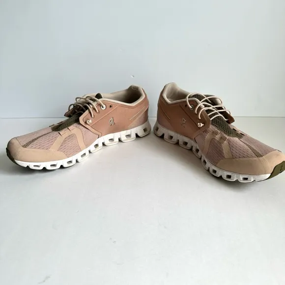 On Cloud 5 Slip On Running Shoes Pink Rose Athletic Sneakers Casual Womens 10.5