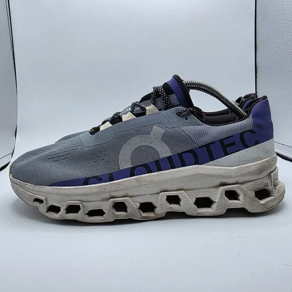 On Cloud Cloudmonster Mens Size 12 Gray Athletic Shoes Running Walking Outdoors