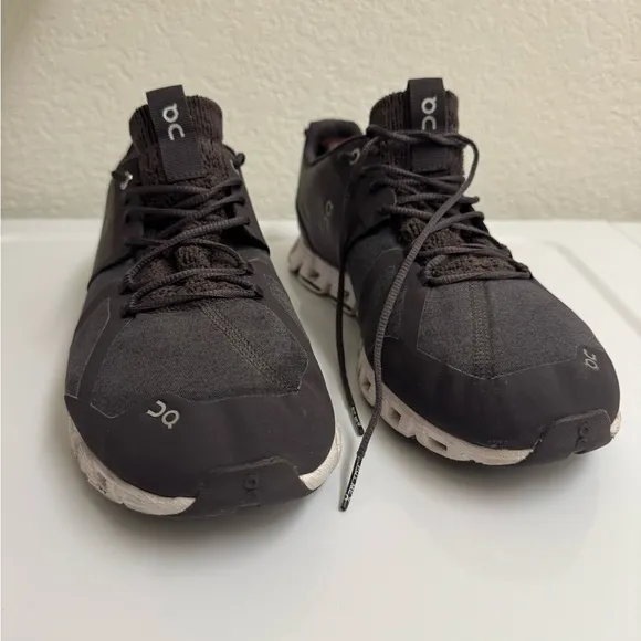 On Cloud Terry Men's Travel Running Shoes Sneakers Black &amp; Gray Size 11