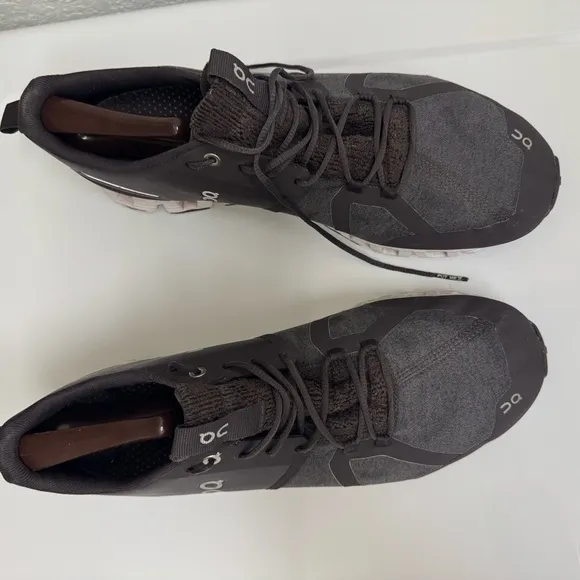 On Cloud Terry Men's Travel Running Shoes Sneakers Black &amp; Gray Size 11