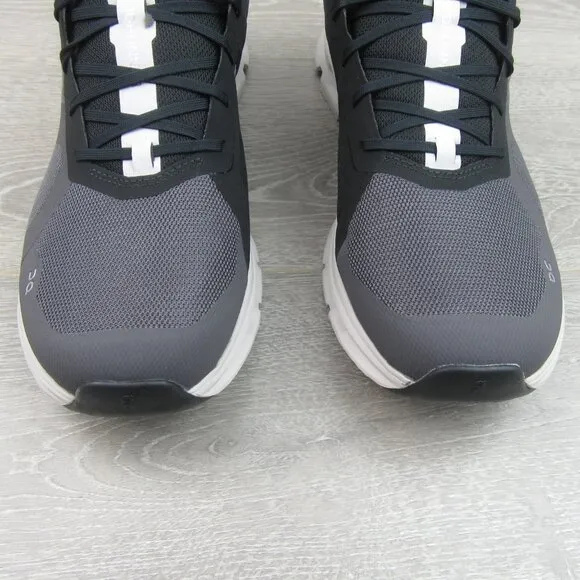 ON Cloudrunner Athletic Running Shoes Mens Size 12.5 Black White NEW #46.99017
