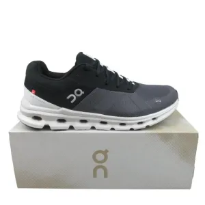 ON Cloudrunner Athletic Running Shoes Mens Size 12.5 Black White NEW #46.99017