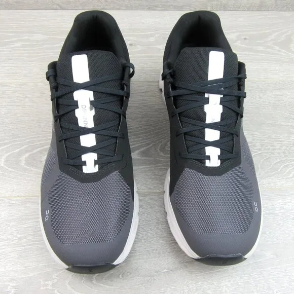 ON Cloudrunner Athletic Running Shoes Mens Size 12.5 Black White NEW #46.99017
