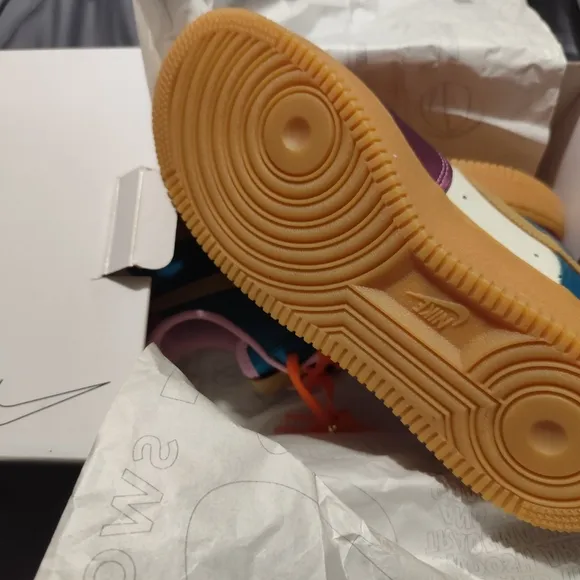 ONE OF A KIND CUSTOM Nike Air Force 1 Low By You, AF1 Women's Size 8 COLLECTORS!