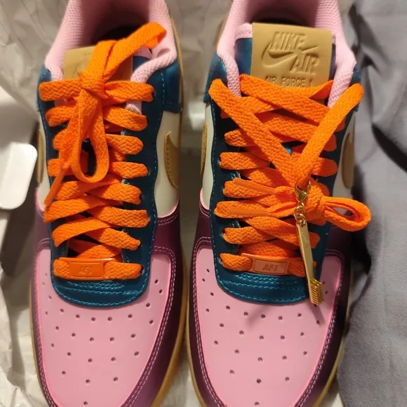 ONE OF A KIND CUSTOM Nike Air Force 1 Low By You, AF1 Women's Size 8 COLLECTORS!