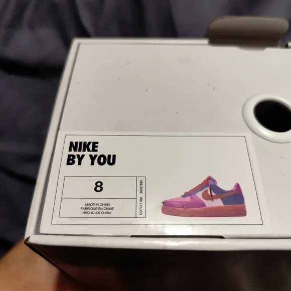 ONE OF A KIND CUSTOM Nike Air Force 1 Low By You, AF1 Women's Size 8 COLLECTORS!