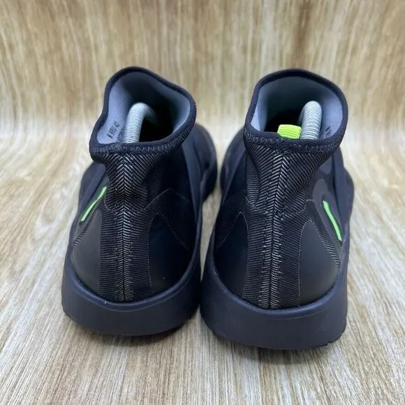 Oofos Oomg‎ High Men's Size 9 EU 42 Triple Black Slip On Comfort Shoes Sneakers