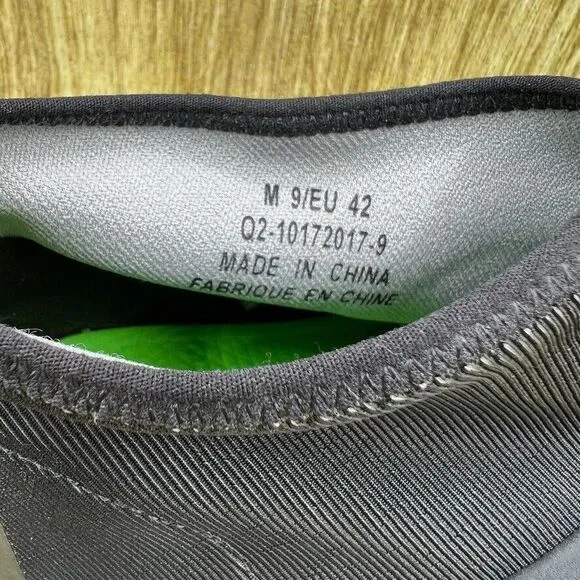 Oofos Oomg‎ High Men's Size 9 EU 42 Triple Black Slip On Comfort Shoes Sneakers
