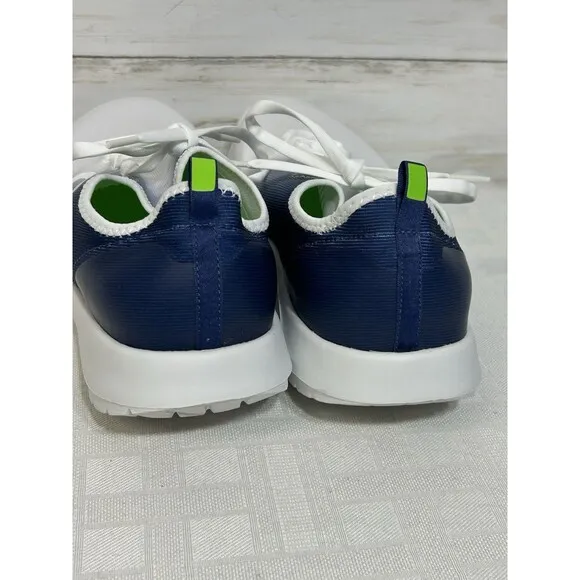 Oofos OOmg Sport LS Low Mens Size 10 EU 43 Running Walking Shoes Blue White