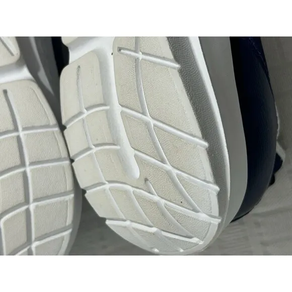 Oofos OOmg Sport LS Low Mens Size 10 EU 43 Running Walking Shoes Blue White