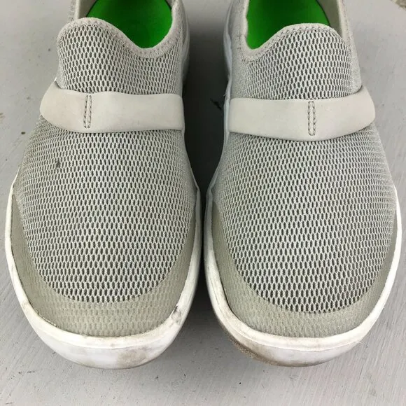 Oofos Women's Size 6.5 Oomg Low Grey Closed Toe Slip On Walking Shoes Sneakers