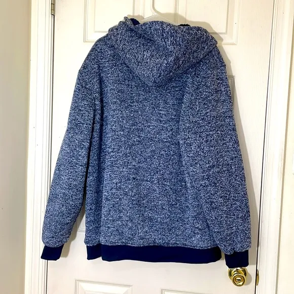 Open Trail Men’s Navy Blue Fleece Jacket With Size XL