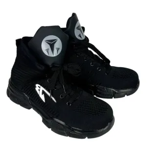 ORISATCO Men's Steel Toe Boots Size 10.5 High Top Black Shoes Slip Resistant