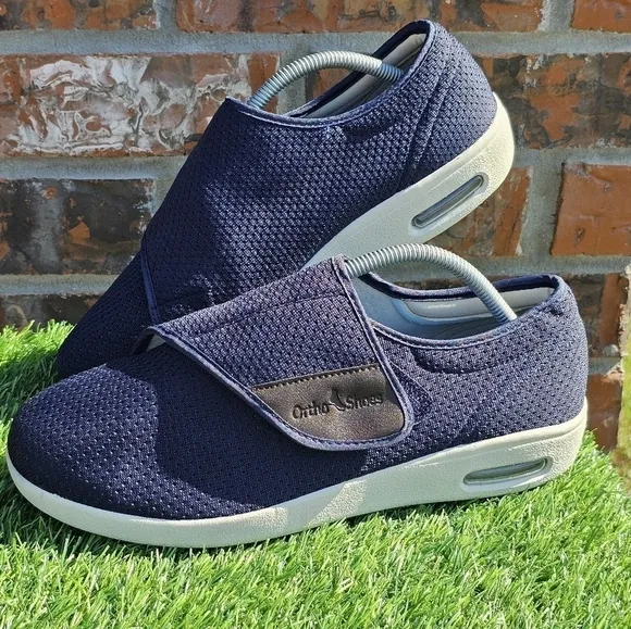 ORTHO Uni-Sex Lightweight Adjustable Closure Walking Diabetes Shoes