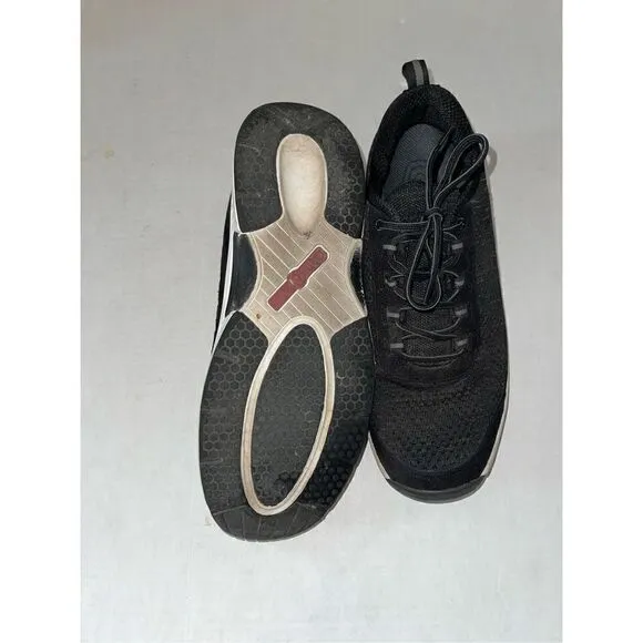 OrthoFeet 619 Shoes Black Athletic Comfort Walking Diabetic Mens 11.5