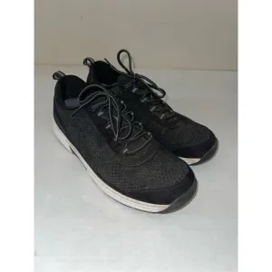 OrthoFeet 619 Shoes Black Athletic Comfort Walking Diabetic Mens 11.5