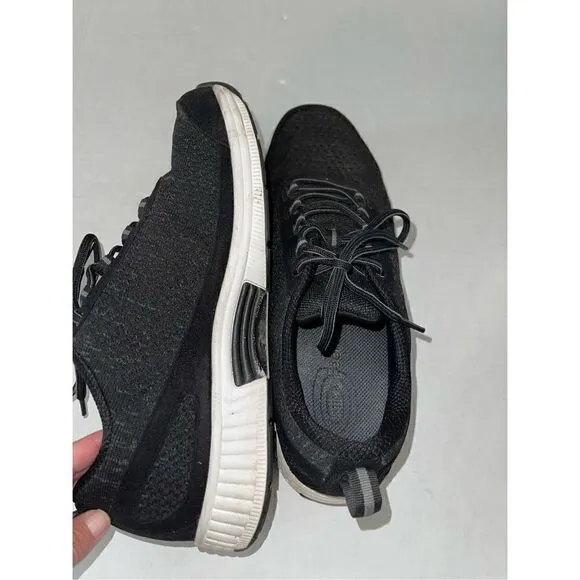 OrthoFeet 619 Shoes Black Athletic Comfort Walking Diabetic Mens 11.5