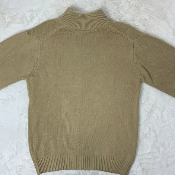 Oscar De La Renta 1/4 zip pullover sweater