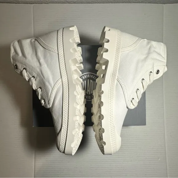 Palladium Boot Pampa Hi Women’s  Size 8.5 Original Urban White Indie Medium New