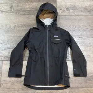 Patagonia Worn Wear Torrentshell Black Jacket - Kids Size Small (7-8)