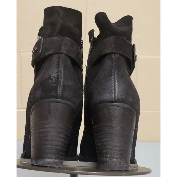 Paul Green 8.5 US  Black Nubuck Sheridan Ankle Comfort Chic Boot/Bootie AU6 $490