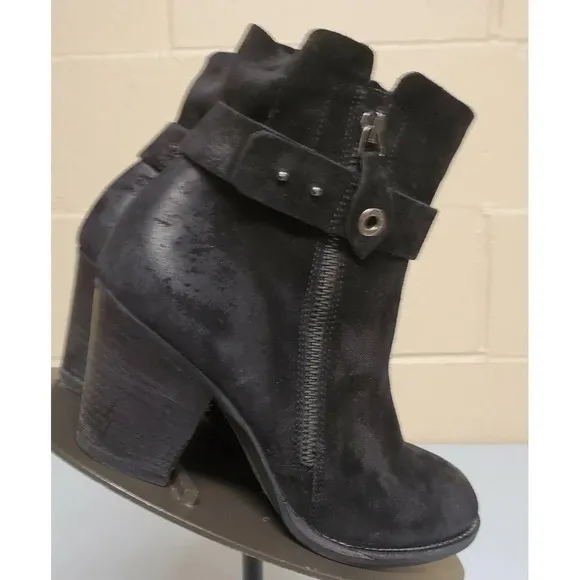 Paul Green 8.5 US  Black Nubuck Sheridan Ankle Comfort Chic Boot/Bootie AU6 $490